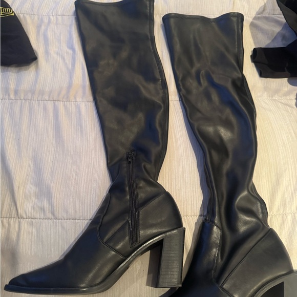 Call It Spring Black Heeled Boots - Picture 4 of 4